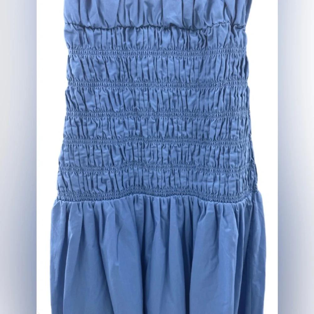 Abercrombie & Fitch Blue Off-Shoulder Maxi Dress